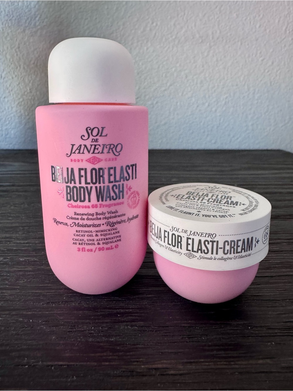 Sol de Janeiro Pink Beija Flor Elasti Body Wash & Elasti-Cream Duo